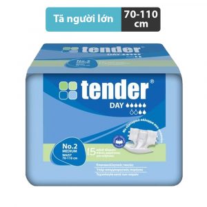 Tã dán cho người lớn và bà bầu Tender 15 miếng vòng bụng từ 70 đến 110 cm - Giá Chỉ ₫290.000