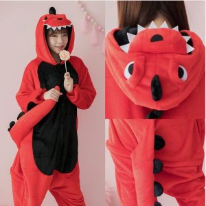 [Mã CBSD1701 hoàn 15% tối đa 30K xu đơn 99K] Đồ Ngủ Liền Thân Hình Khủng Long Đáng Yêu Cho Nữ - Giá chỉ từ ₫187.500 - ₫225.000