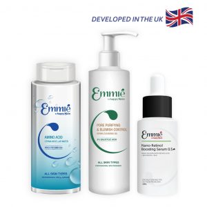 Combo Tinh Chất Retinol Cho Da Dầu Mụn & Nước Tẩy Trang Amino Acid & Pro Vitamin B5 & Gel Rửa Mặt BHA Emmié - Giá Chỉ ₫850.000