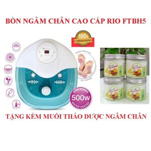 Bồn ngâm chân Anh quốc RIO FTBH (5EU) ngâm nóng và lạnh + Tặng muối thảo dược ngâm chân