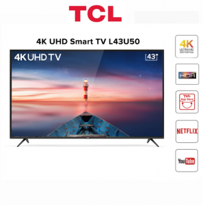 [Mã ELLIXI giảm 10% đơn từ 1TR] Miễn phí lắp đặt_Smart Tivi TCL 4K 43 inch L43U50 - Hàng Chính Hãng - Giá Chỉ ₫5.190.000