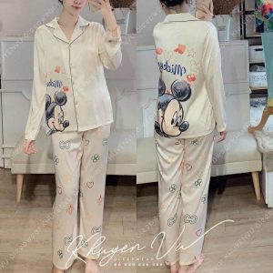 Đồ Mặc Nhà Pijama Lụa Latin hàng cao cấp TDQD Freesize - HÀNG THIẾT KẾ - Giá Chỉ ₫184.000