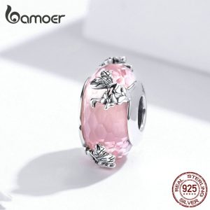 Phụ Kiện Bamoer SCC1285 Hình Cánh Bướm Đính Hạt Pha Lê Bằng Bạc 925 Dùng Làm Trang Sức Kiểu Châu Âu DIY - Giá Chỉ ₫170.100