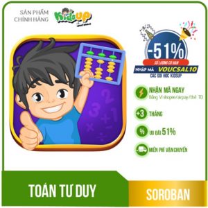 KIDS UP SOROBAN Toàn quốc [E-voucher] - Voucher mã học TOÁN TƯ DUY NHẬT BẢN - Giá Chỉ từ ₫490.000 - ₫1.290.000