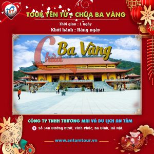 Hà Nội [ E-Voucher ] Tour Yên Tử Chùa Ba Vàng 1 ngày từ Hà Nội - Giá Chỉ  ₫550.000