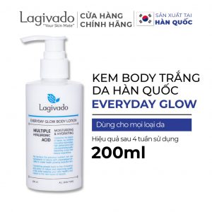 Kem body trắng da Hàn Quốc Lagivado cấp ẩm, phục hồi dưỡng da toàn thân Everyday Glow BODY LOTION 200ml - Giá Chỉ ₫169.000