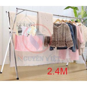{MIỄN PHÍ SHIP} Sào phơi đồ gấp gọn thông minh chữ X dài 2.4m - Giá chỉ từ ₫599.200 - ₫639.200