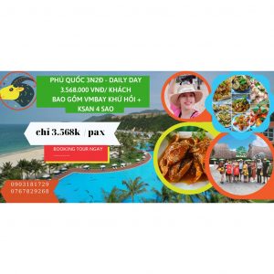 TOÀN QUỐC [E-VOUCHER] TOUR DU LỊCH PHÚ QUỐC ĐẢO NGỌC TRỌN GÓI - Giá Chỉ  ₫3.568.000