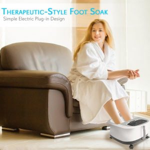 Bồn ngâm chân massage con lăn tự động Serenelife SLFTSP12 - Giá Chỉ ₫2.490.000