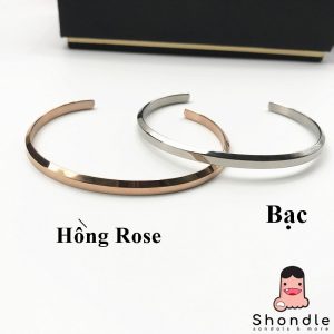 Vòng Tay Cuff Nam Nữ Thép Không Rỉ - Bảo hành 1 Năm - Giá Chỉ từ ₫89.000 - ₫139.000