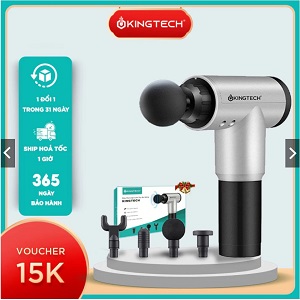 Máy Massage Cầm Tay KINGTECH KH-320 - Máy Mát xa Toàn Thân, Chuyên Sâu Cổ Vai Gáy Lưng, Giảm Đau Cơ - Quà Tặng Nam Nữ