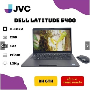 Laptop xách tay giá rẻ Dell Latitude 5400 i5 8365U vPro/ 32GB/ 2TGB SSD/ 14inch FHD / Win 10Pro/ Pin>4h 95-96%