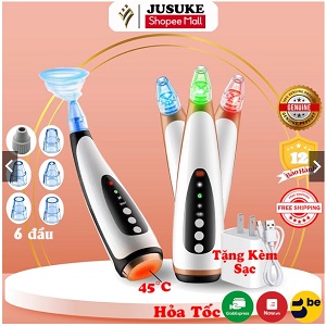 Máy hút mụn đầu đen JUSUKE Pro lực hút mạnh mẽ pin sử dụng lâu dài bảo hành 1 năm