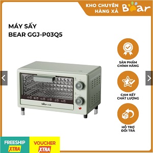 Máy Sấy Hoa Quả, Thực Phẩm Bear GGJ-P03Q5 Dung Tích 10L 5 Tầng Tiện Lợi Sử Dụng Cho Hộ Gia Đình