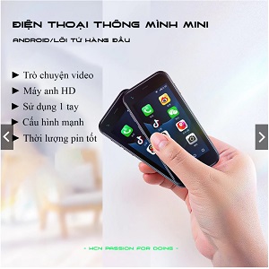 Điện thoại mini siêu nhỏ cảm ứng Soyes XS13-XS15 mới Ram 2gb Rom 16gb Fullbox-Android