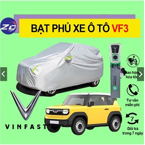 Bạt phủ xe ô tô vinfast VF3 bạt trùm toàn xe xe điện vf 3 chống nắng chống mưa
