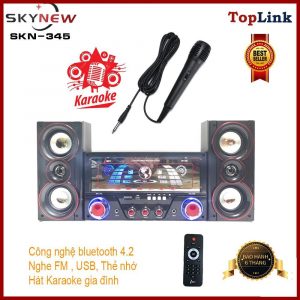 Dàn Âm Thanh Tại Gia - Dàn Âm Thanh Tại Nhà Hát Karaoke Có Kết Nối Bluetooth SKYNEW SK-345 Siêu Bass Hai Kênh 2.1 - Giá Chỉ từ ₫1.100.000 - ₫1.160.000