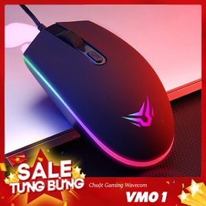 Chuột Gaming Wavecom VM01 Black - White Siêu Bền ( Hàng Chính Hãng )