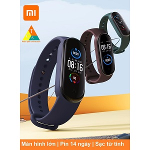 [Mã ELMSHX hoàn 8% xu đơn 500K] Vòng tay theo dõi sức khoẻ Mi Band 5 Xiaomi Tiếng Việt Miband 5