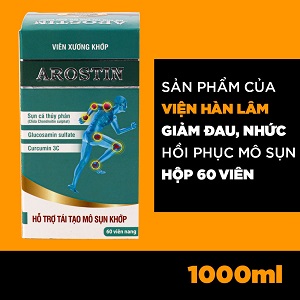 Viên xương khớp Arostin glucosamin hồi phục mô sụn, giảm đau nhức xương khớp – VXK