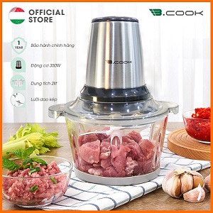 [Mã ELFLASH3 hoàn 10K xu đơn 20K] Máy xay thịt, máy xay B.COOK (2L) - Hàng chính hãng BH 12 tháng
