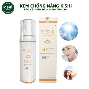 [ƯU ĐÃI SỐC] Kem Chống Nắng Bảo Vệ Và Dưỡng Trắng Da K’SHI Daily Sun Care 60ml SPF 50+ PA+++