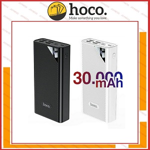 Sạc dự phòng 30000 mAh Hoco DB04🌈FREESHIP🌈Hỗ Trợ 4 Cổng Sạc USB🌈Led Hiển Thị Phần Trăm Pin - Bảo Hành Chính Hãng