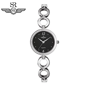 Đồng hồ nữ chính hãng SR WATCH Timepiece Lady SL1608.1101TE Mặt kính sapphire chống trầy nước dễ phối đồ và làm sáng da