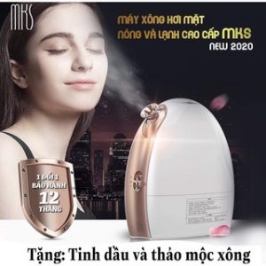 Máy xông hơi mặt thảo mộc cao cấp nóng và lạnh MKS - tặng kèm tinh dầu
