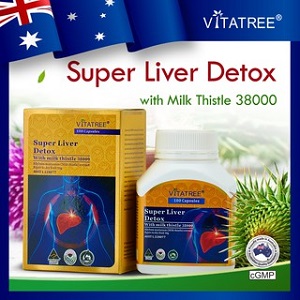 Viên uống thải độc, loại bỏ chất béo Vitatree Organ Fat Detox - Hộp 60 viên