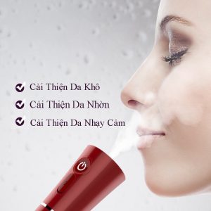 Máy xông hơi mặt cầm tay, hai chế độ phun đa năng, cân bằng ẩm cho da
