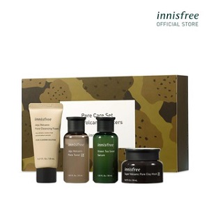 [Mã FMCG8 - 8% đơn 250K] Bộ sản phẩm chăm sóc da và se khít lỗ chân lông innisfree Pore Care Set with Volcanic Clusters