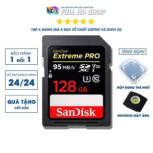 Thẻ nhớ SD Sandisk 32Gb/64Gb/128Gb tốc độ cao 95 Mb/s – FullHDShop