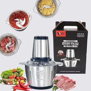 Máy Xay Thịt Cối Inox 4 Lưỡi Đa Năng, Xay thịt, xay tỏi ới, xay rau củ quả, BẢO HÀNH 6 THÁNG!