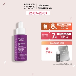 Tinh chất se khít lỗ chân lông tối ưu Paula's Choice Clinical Niacinamide 20% Treatment 20ml mã 8030