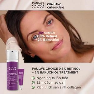 Tinh chất chống lão hóa từ Retinol và Bakuchiol Paula's Choice Clinical 0.3% Retinol + 2% Bakuchiol 30ml Mã 8015