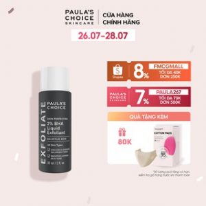 [Mã FMCGMALL giảm 8% đơn 250K] Dung dịch loại bỏ tế bào chết Paula's Choice 2% BHA 30ml Mã 2016
