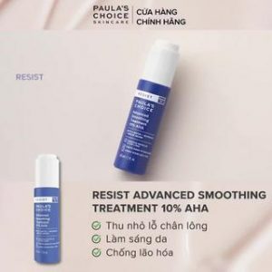 Lotion tẩy da chết làm sáng và căng bóng da Paula's Choice Resist Advanced Smoothing Treatment 10% AHA 30ml 7651