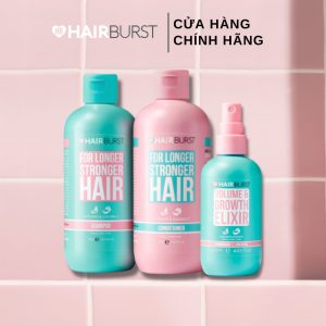 Combo Gội Xả + Xịt Dưỡng Chăm sóc Mọc Tóc Hairburst 350ml/chai + 125ml