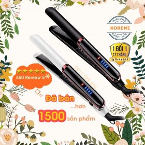 [Free Ship >> Quà Tặng] Máy ép tóc, là tóc, uốn tóc xoăn Hàn Quốc Koremi máy duỗi tóc 3in1- Máy kẹp tóc [BÁN CHẠY No.1]
