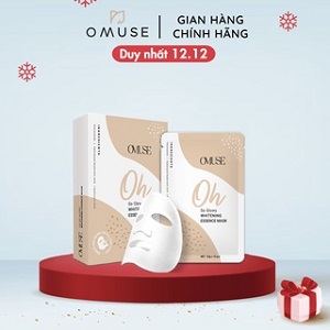 [Mã FMCGMALL giảm 8% tối đa 80K đơn 250K] Mặt nạ dưỡng trắng da O'Muse Oh So Glowy Whitening Essence Mask 23g