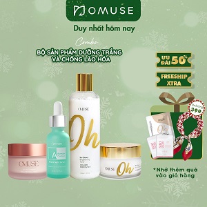 Bộ dưỡng da toàn diện OMUSE dưỡng trắng và chống lão hóa dành cho mọi loại da