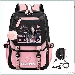 Balo Cỡ Lớn Thoáng Khí Chống Thấm Nước In Họa Tiết GT2 BLACKPINK LISA Thời Trang Cho Nam Và Nữ