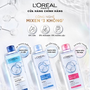 Nước tẩy trang và làm sạch sâu 3-in-1 L'Oreal Paris Micellar Water 400ml