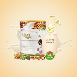 [SIÊU ƯU ĐÃI] Sữa hạt lợi sữa Matti Mum 100% đạm thực vật cho mẹ sau sinh đạt chứng nhận NON-GMO của Hoa Kỳ - Hộp 650g